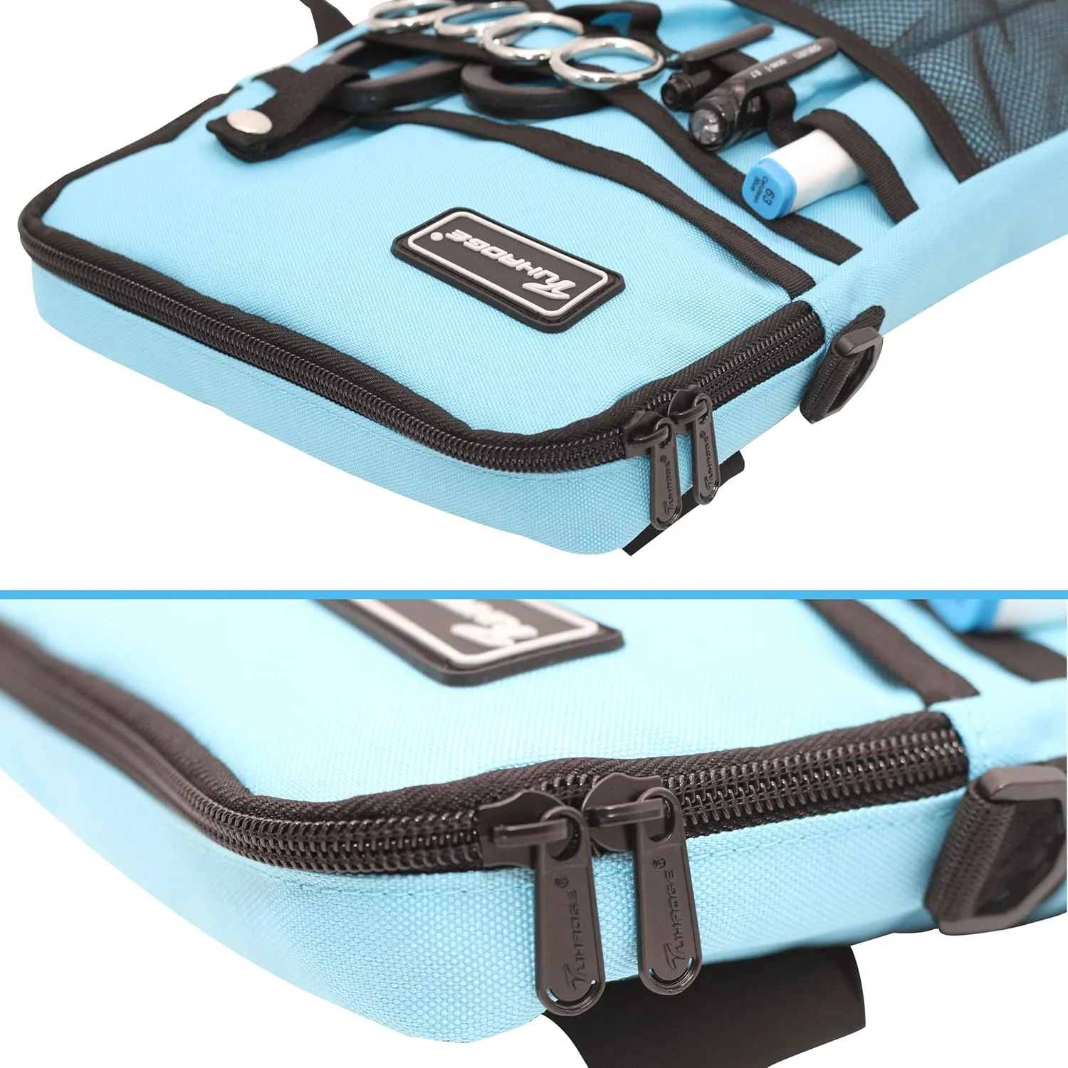 Tuhaoge Multifunctional Nurse Storage Bag Kit - Practical Waist Pocket for Nursing (Bluecyan)