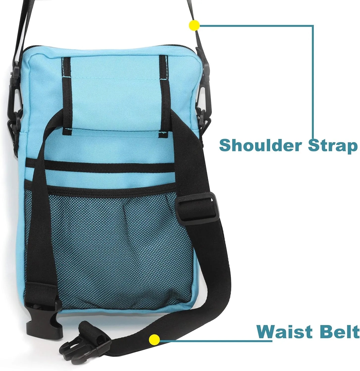 Tuhaoge Multifunctional Nurse Storage Bag Kit - Practical Waist Pocket for Nursing (Bluecyan)