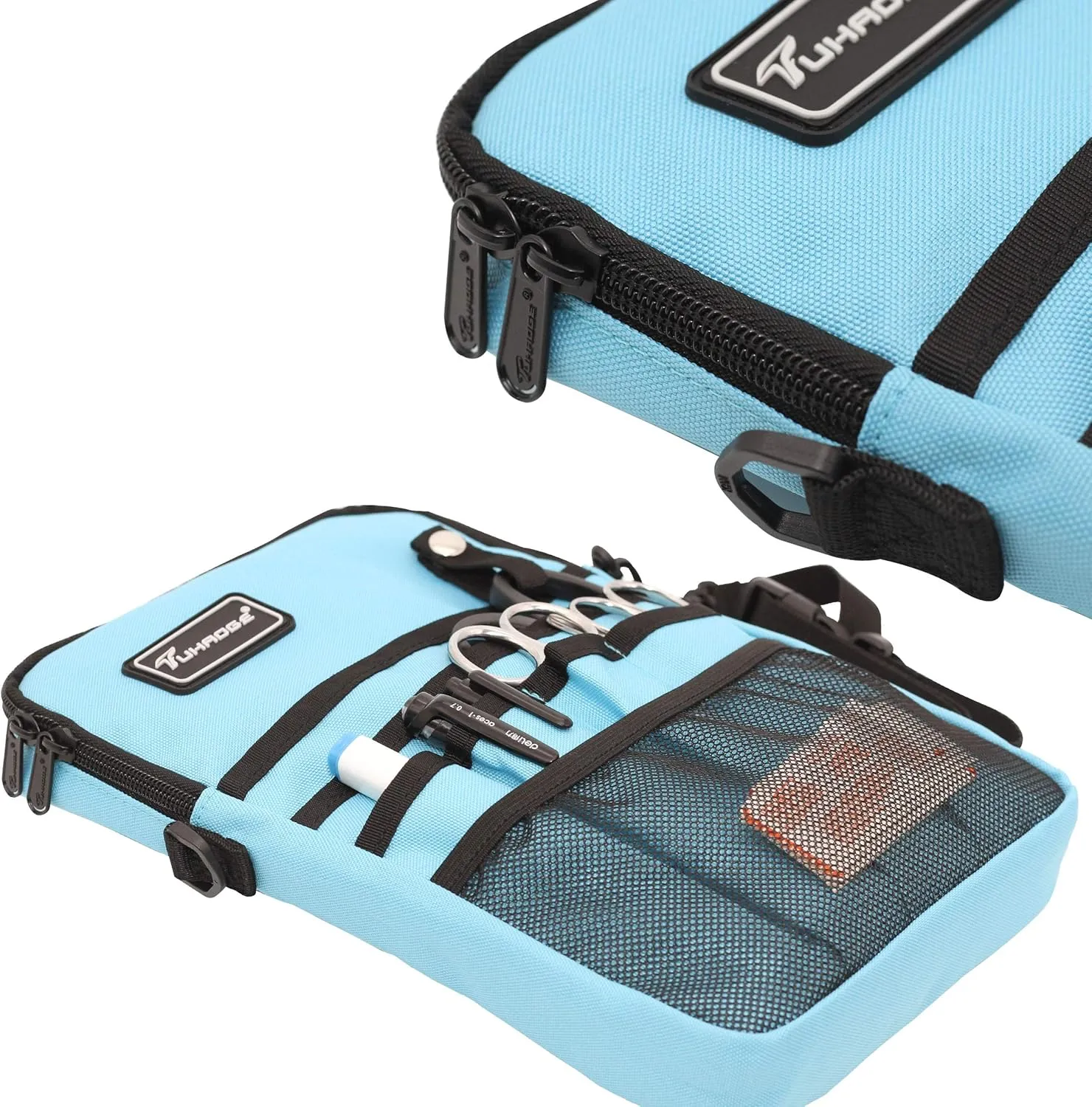 Tuhaoge Multifunctional Nurse Storage Bag Kit - Practical Waist Pocket for Nursing (Bluecyan)