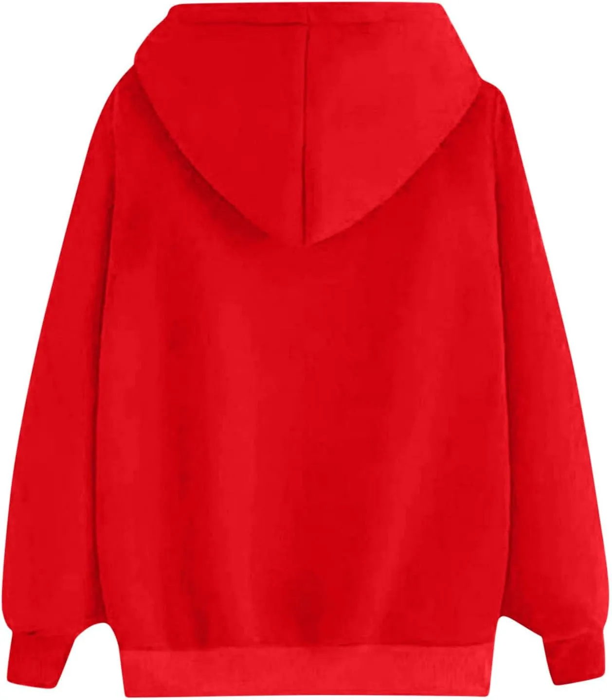 Valentines Day Hoodies for Women Love Heart Graphic Sweatshirt Drawstring Oversized Hoodie Cute Pullover with Pockets