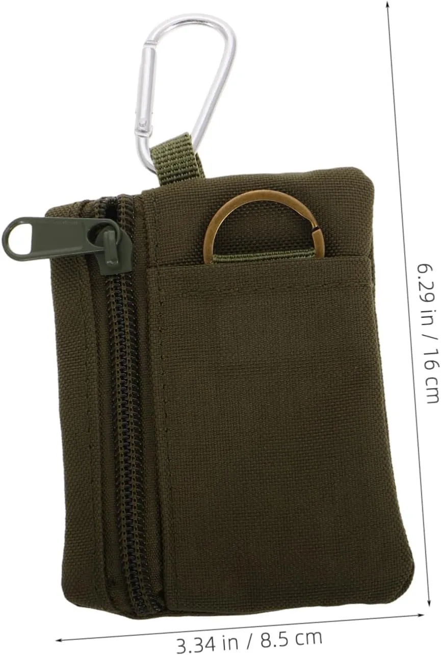 VALICLUD Keychain Pouch Zipper Fashion Style Mini Storage Practical for Officer Security Tool Car Accessories