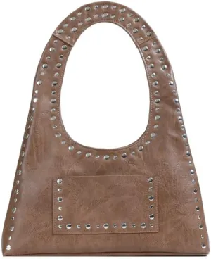 Vintage Riveted Shoulder Bag Vintage Tote Bag Studded Purses for Women Y2K Purse Stylish Hobo Bag Work Bag 2025