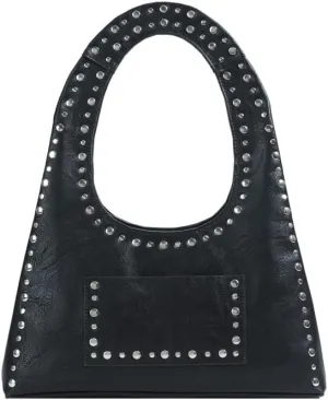 Vintage Riveted Shoulder Bag Vintage Tote Bag Studded Purses for Women Y2K Purse Stylish Hobo Bag Work Bag 2025
