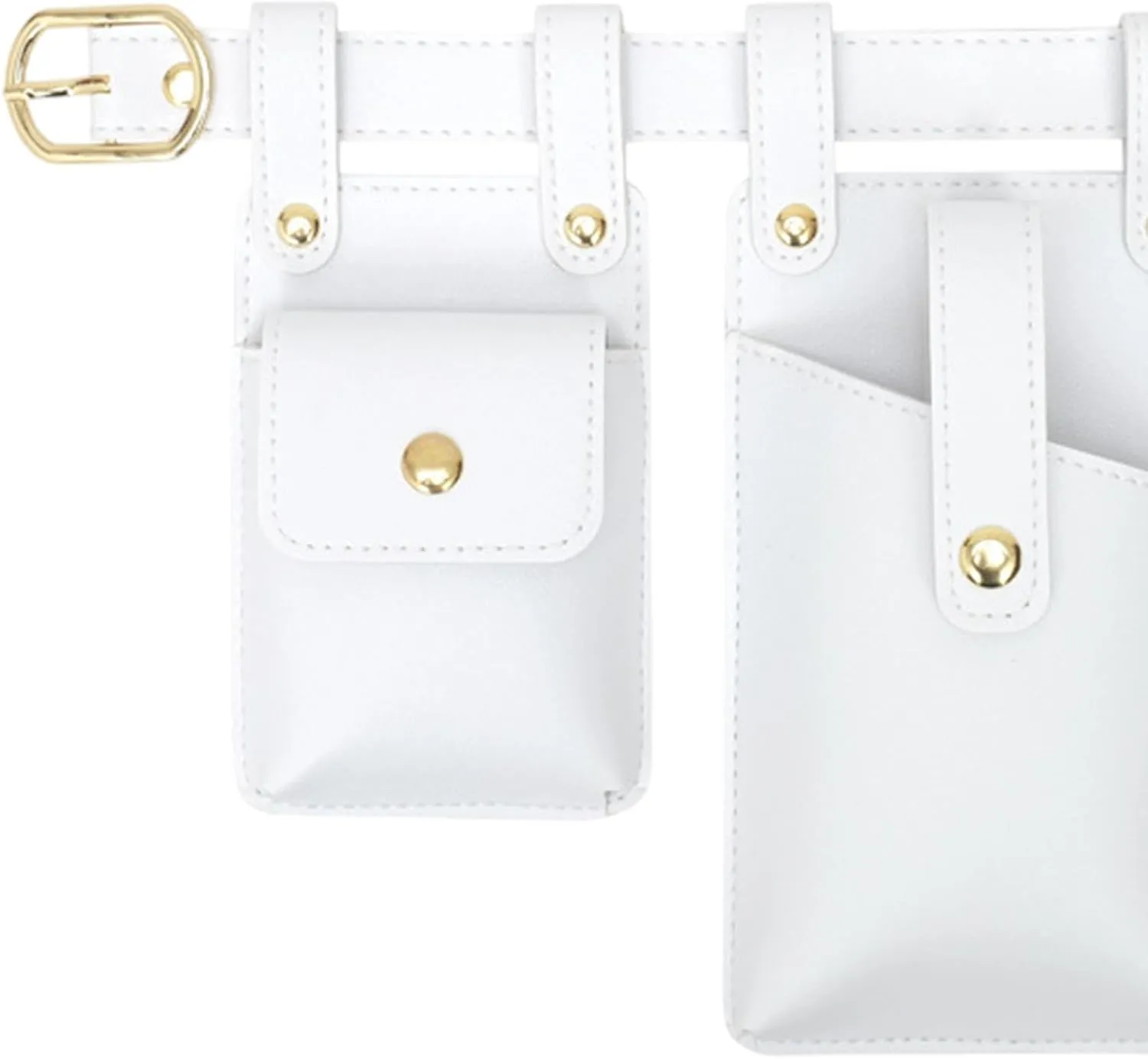 Waist Organizer Pouch for Practical Use Waterproof Fanny Pack, White