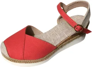 Wedge Sandals for Women Open Toe Slip On Low Heel Platform Sandals Closed Toe Slingback Espadrilles Strappy Ankle Strap Metal Buckle Beach Shoes