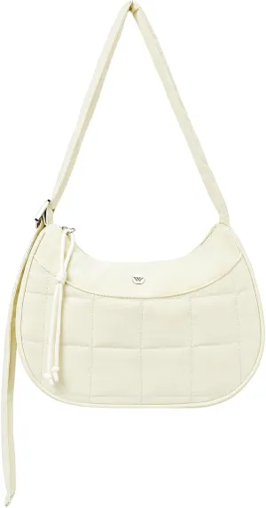 WESTBRONCO Puffer Crescent Shoulder Bags for Women Puffy Quilted Handbags, Nylon Shoulder Purse with Adjustable Strap