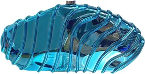 Women Acrylic Shell Clutch Purse Sparkly Metallic Evening Bag Unique Geometric Handbag Shoulder Bag for Wedding Party