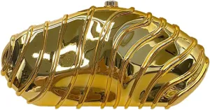 Women Acrylic Shell Clutch Purse Sparkly Metallic Evening Bag Unique Geometric Handbag Shoulder Bag for Wedding Party