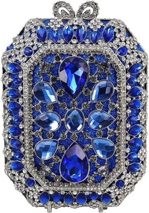 Women Crystal Clutch Bag Luxury Rhinestone Evening Bag Wedding Party Purse Handbag Mini Diamond Minaudiere Bag