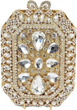 Women Crystal Clutch Bag Luxury Rhinestone Evening Bag Wedding Party Purse Handbag Mini Diamond Minaudiere Bag
