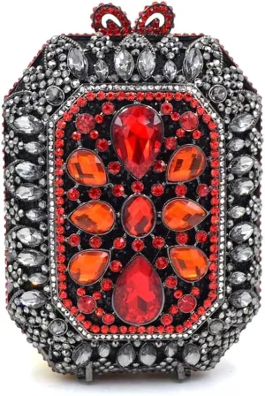 Women Crystal Clutch Bag Luxury Rhinestone Evening Bag Wedding Party Purse Handbag Mini Diamond Minaudiere Bag