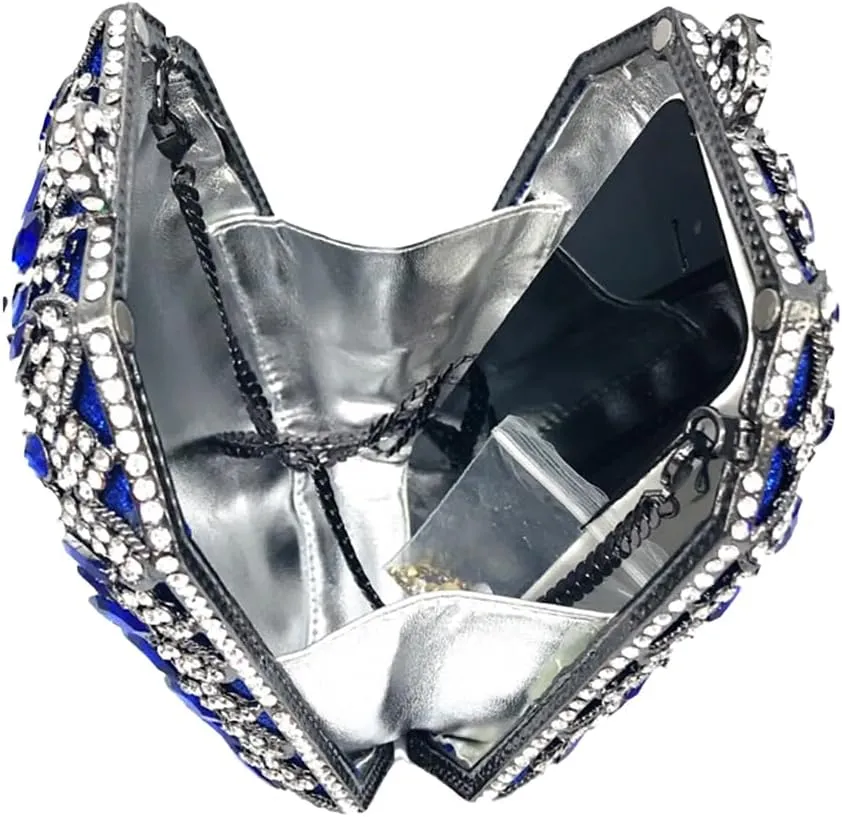 Women Crystal Clutch Bag Luxury Rhinestone Evening Bag Wedding Party Purse Handbag Mini Diamond Minaudiere Bag