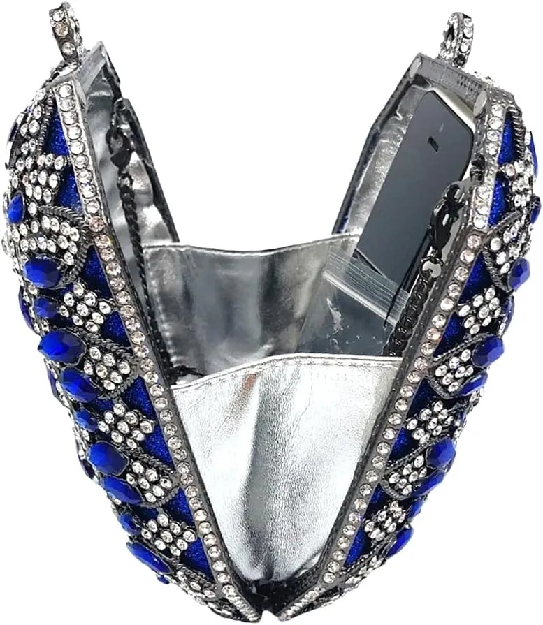 Women Crystal Clutch Bag Luxury Rhinestone Evening Bag Wedding Party Purse Handbag Mini Diamond Minaudiere Bag