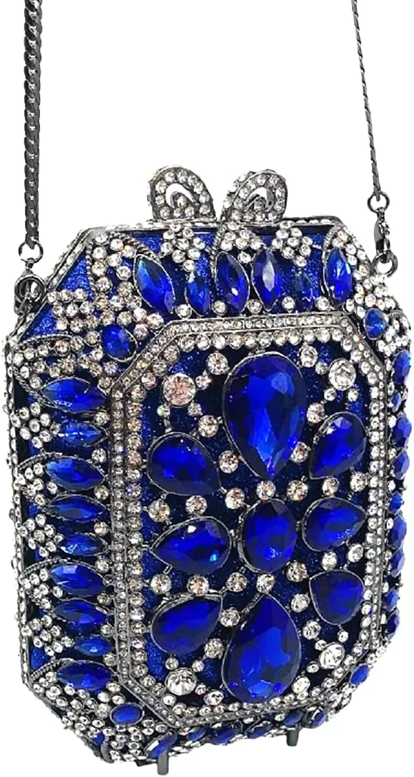 Women Crystal Clutch Bag Luxury Rhinestone Evening Bag Wedding Party Purse Handbag Mini Diamond Minaudiere Bag