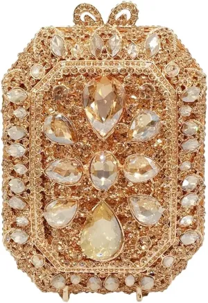 Women Crystal Clutch Bag Luxury Rhinestone Evening Bag Wedding Party Purse Handbag Mini Diamond Minaudiere Bag