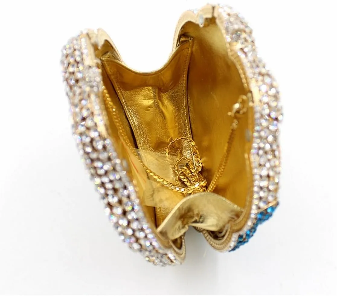Women Crystal Evening Clutch Bag Bling Full Rhinestone Purse Wallet Girl Wedding Clutch Handbag for Party Prom