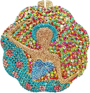Women Crystal Evening Clutch Bag Bling Full Rhinestone Purse Wallet Girl Wedding Clutch Handbag for Party Prom