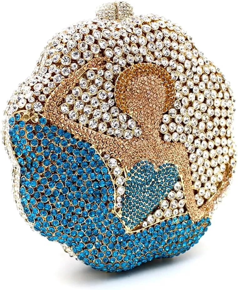 Women Crystal Evening Clutch Bag Bling Full Rhinestone Purse Wallet Girl Wedding Clutch Handbag for Party Prom