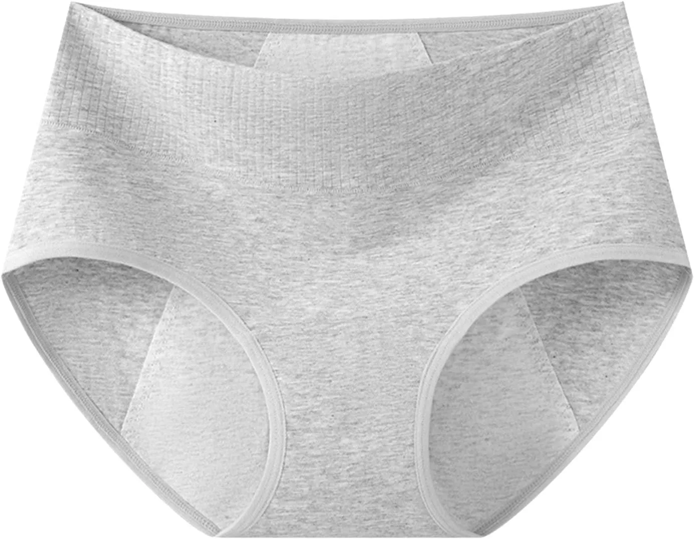 Women Lace Trim Underwear High Waisted Ladies Panties Full Coverage Briefs Seamless Soft Tangas