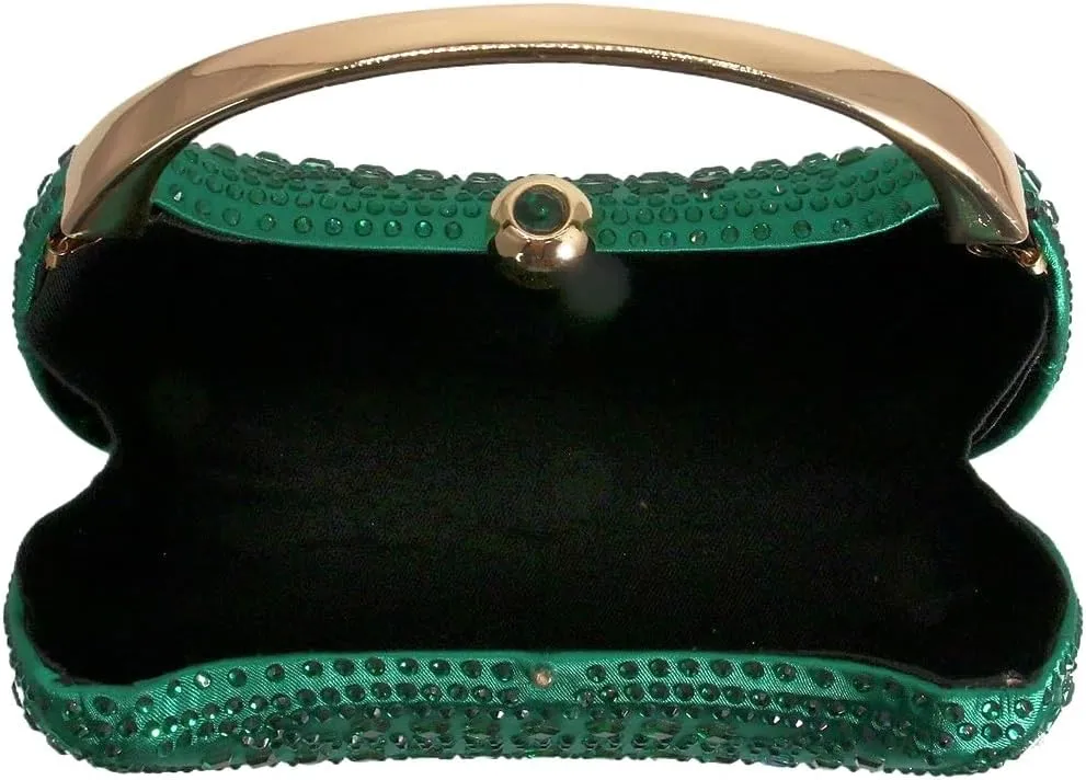 Women Rhinestone Evening Bag Luxury Diamond Wrist Clutch Bag Elegant Crossbody Bag Formal Party Handbag for Wedding