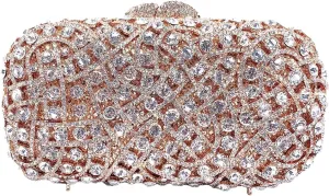 Women Sparkly Rhinestone Clutch Bag Crystal Evening Bag Formal Party Purse Luxury Minaudiere Bag for Wedding Cocktail