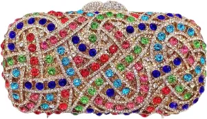 Women Sparkly Rhinestone Clutch Bag Crystal Evening Bag Formal Party Purse Luxury Minaudiere Bag for Wedding Cocktail