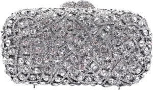 Women Sparkly Rhinestone Clutch Bag Crystal Evening Bag Formal Party Purse Luxury Minaudiere Bag for Wedding Cocktail