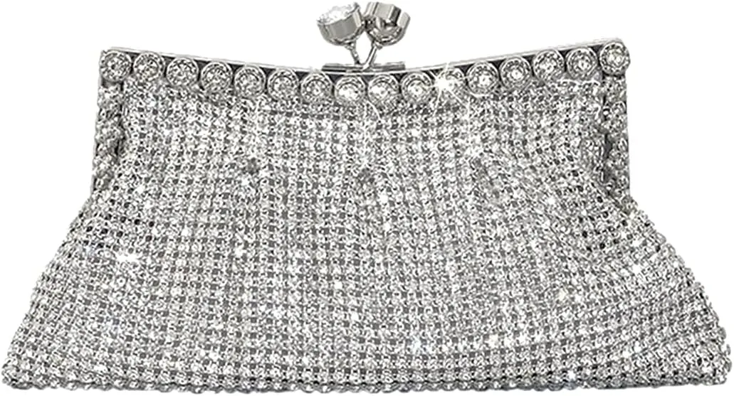 Women Sparkly Rhinestone Clutch Purse Ladies Diamond Evening Bag Luxury Wedding Purse Party Prom Handbag