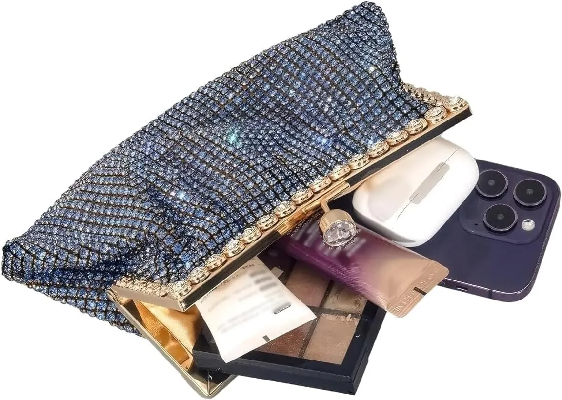 Women Sparkly Rhinestone Clutch Purse Ladies Diamond Evening Bag Luxury Wedding Purse Party Prom Handbag