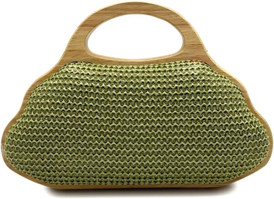 Women Straw Clutch Purse Ladies Sequin Flower Evening Bag Summer Beach Handbag Casual Woven Rattan Tote Bag
