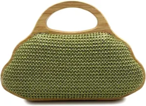 Women Straw Clutch Purse Ladies Sequin Flower Evening Bag Summer Beach Handbag Casual Woven Rattan Tote Bag