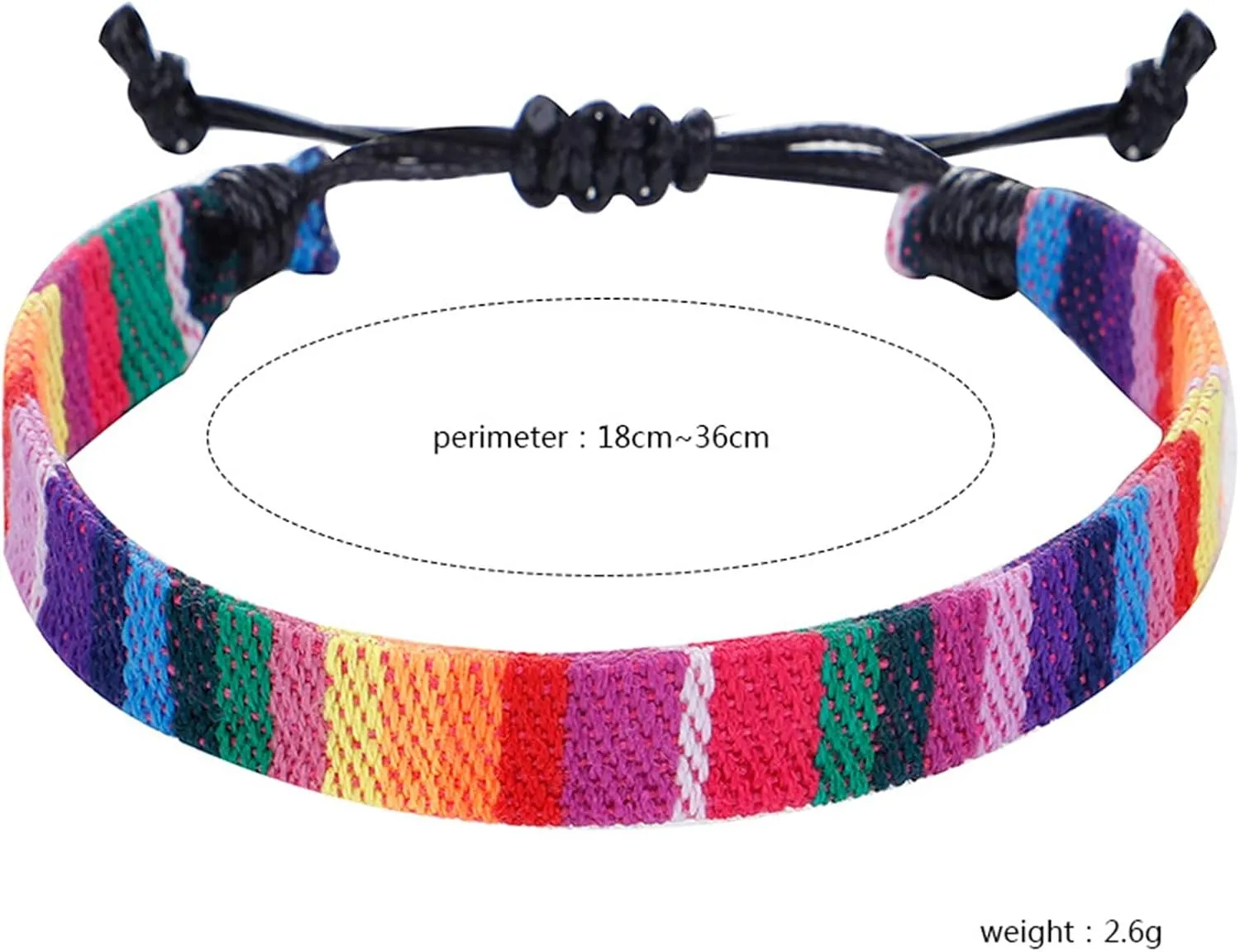 Women Teen Girls Link Bracelets 1PC Color Rope Woven Bracelet Adjustable Boho Surfer Bracelet For Men Women Thin String Rope Handmade Beach Bracelet Colorful Friendship Bangle- Boy Girl Bracelet