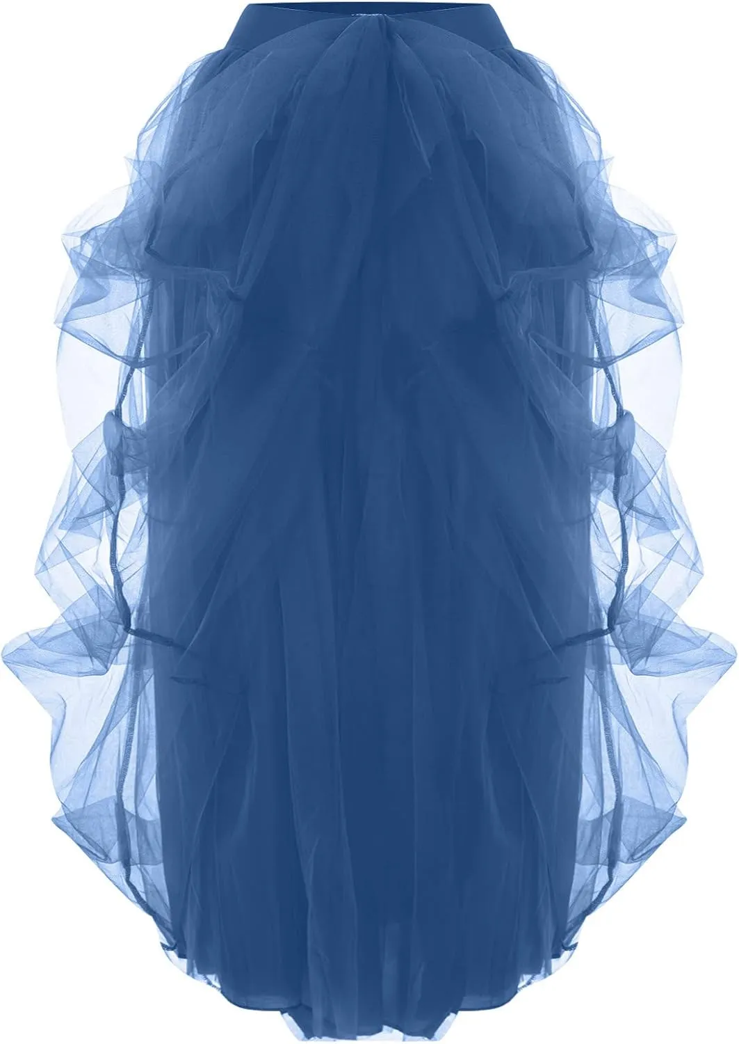 Women Tulle Long Skirt High Waist Ruffle Floor Length Dresses Wedding Guest Plus Size Dress Sexy Slit Puffy Maxi Skirts