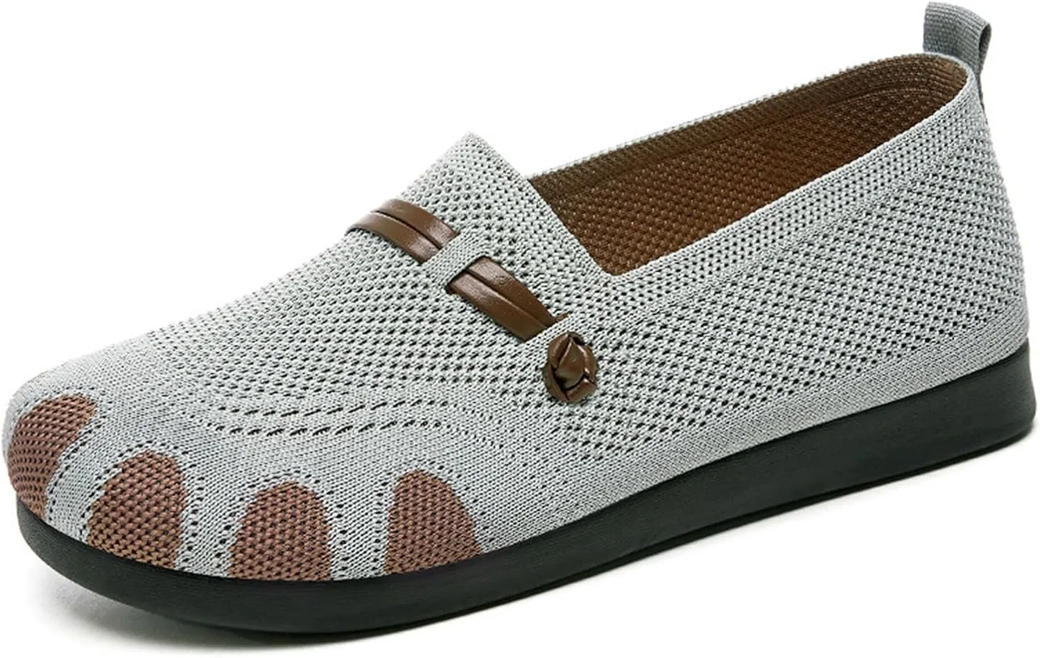 Women Woven Comfy Orthopedic Walking Shoes, 2025 New Women's Breathable Slip On Arch Support Non-Slip Sneakers with Arch Support