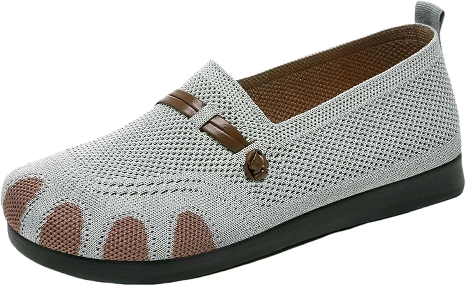 Women Woven Comfy Orthopedic Walking Shoes, 2025 New Women's Breathable Slip On Arch Support Non-Slip Sneakers with Arch Support