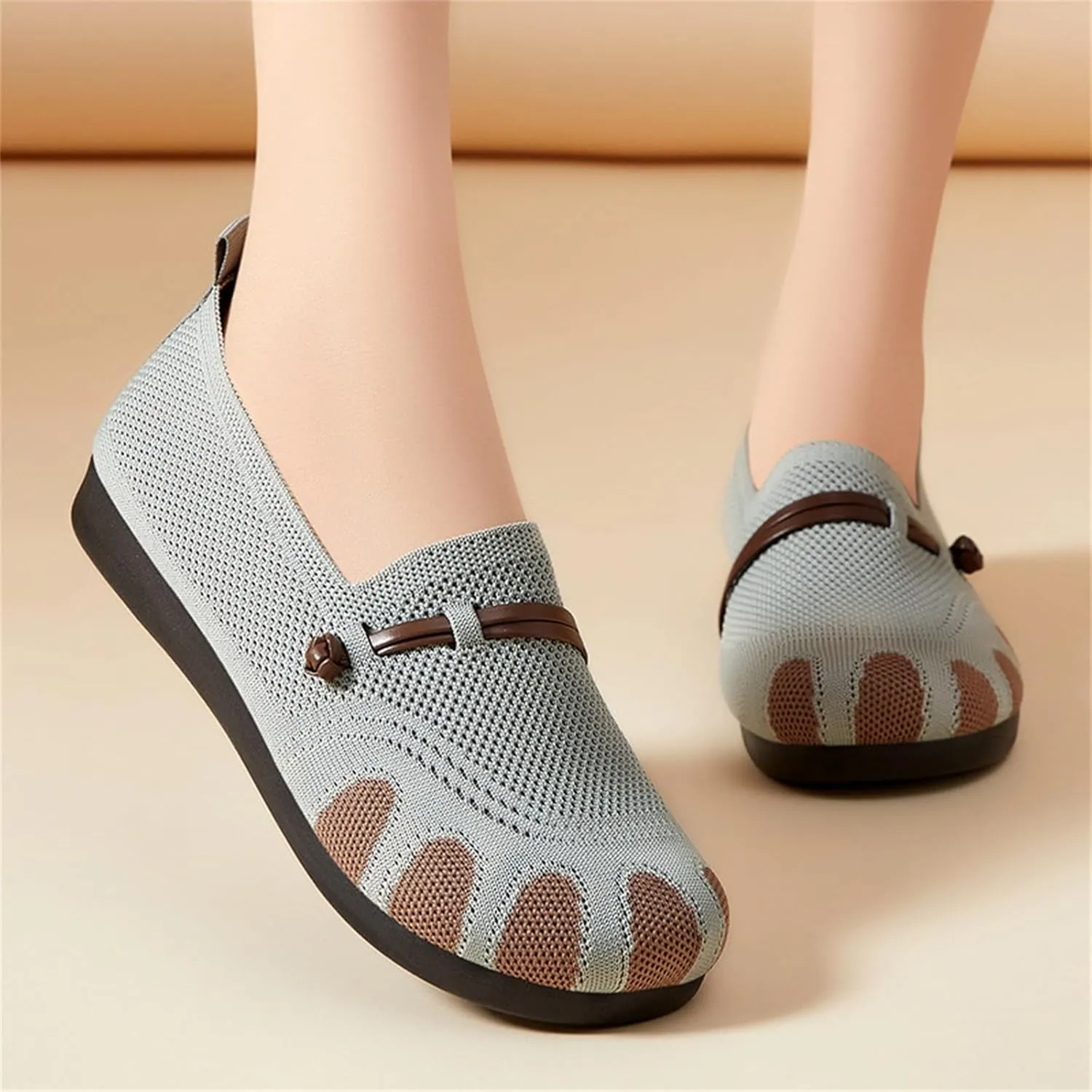 Women Woven Comfy Orthopedic Walking Shoes, 2025 New Women's Breathable Slip On Arch Support Non-Slip Sneakers with Arch Support