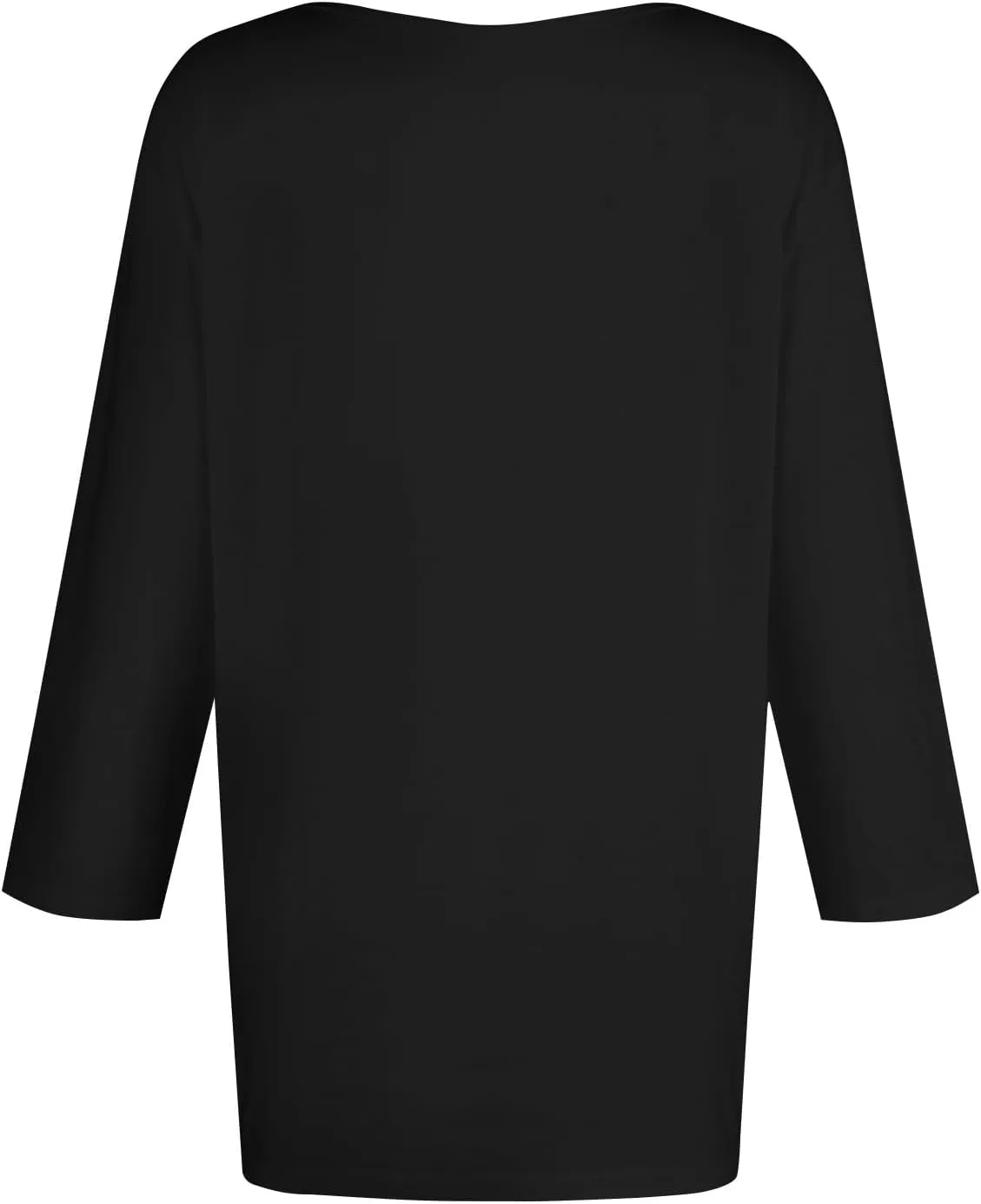 Women's Casual 3/4 Sleeve T-Shirts Round Neck Cute Tunic Tops Basic Tees Blouses Loose Fit Pullover