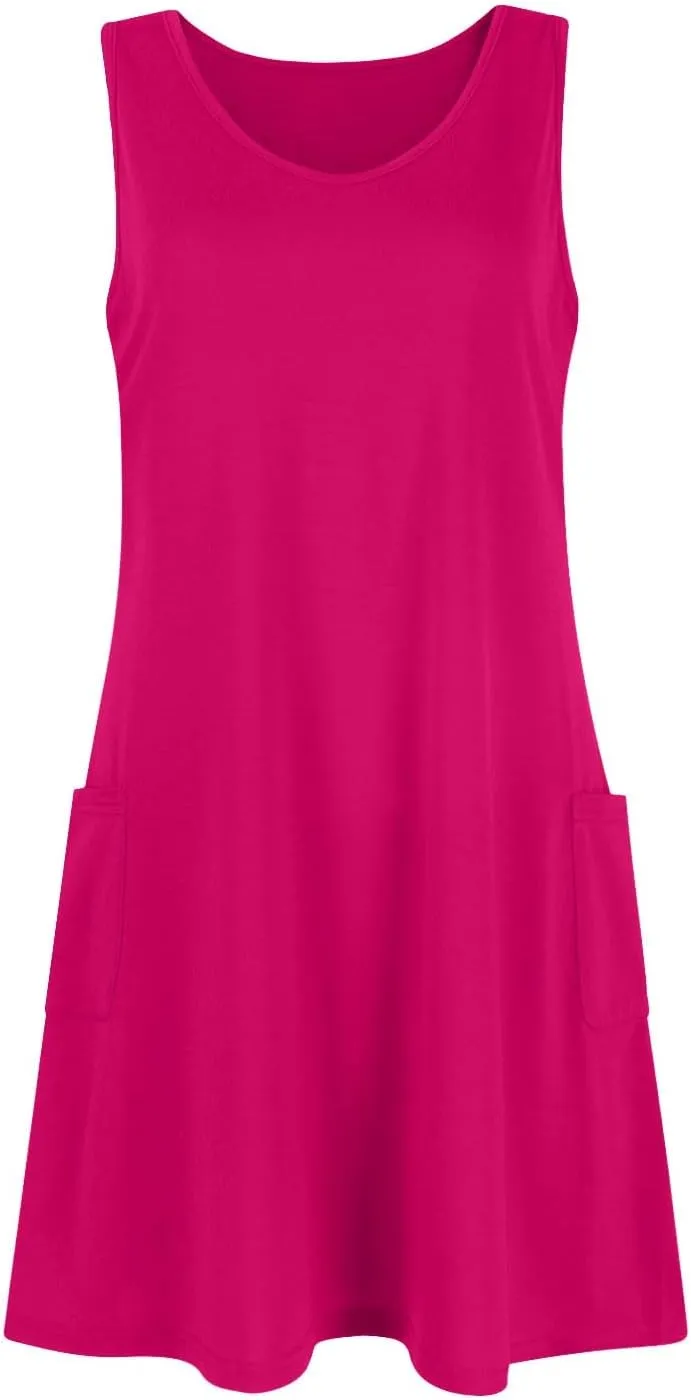 Women's Casual Summer Tank Dress - Perfect Short Dress for 2024 - Comfortable and Stylish Tops Dress