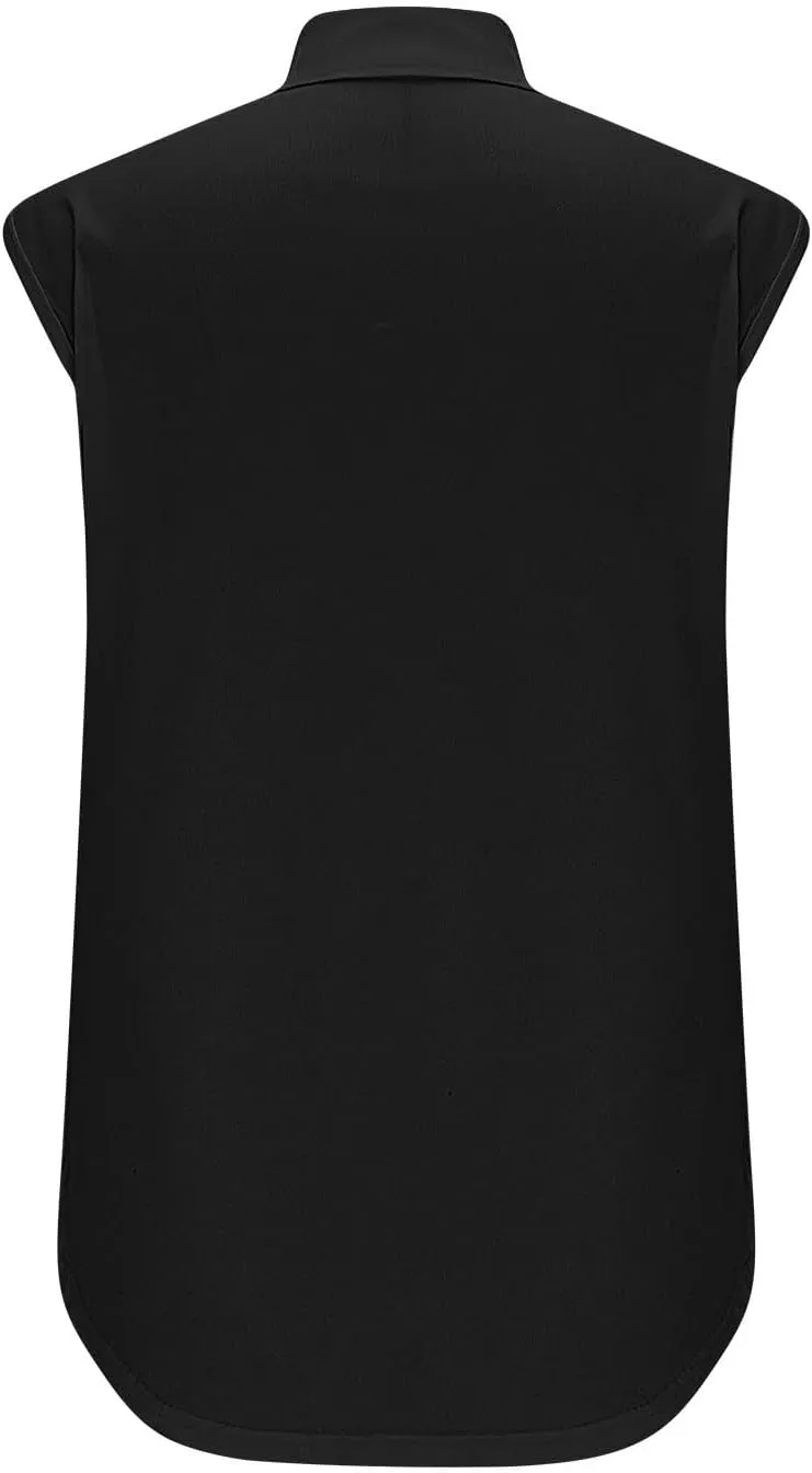 Women's Half Zip Up Golf Baseball Workout Tank Tops Sleeveless Lightweight Slim Fit Wicking Quick Dry Shirts