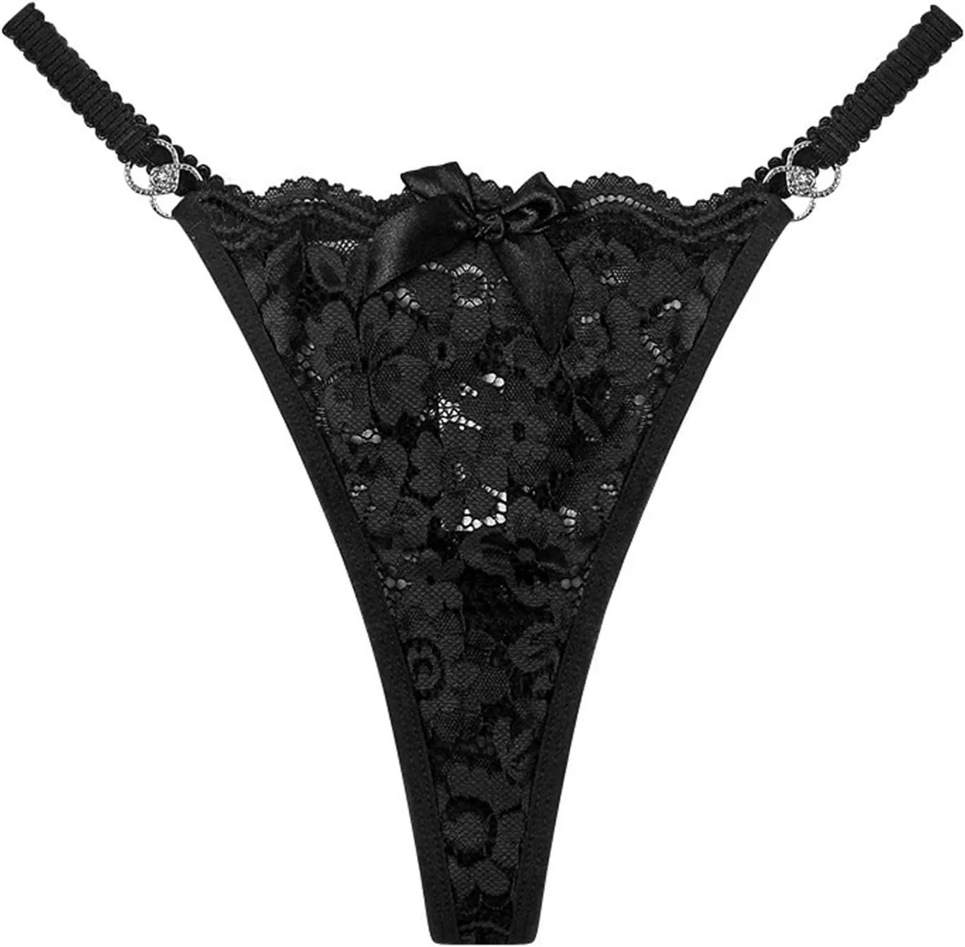 Women's Lace Underwear High Waisted Full Coverage Panties Lightweight String Briefs Panty