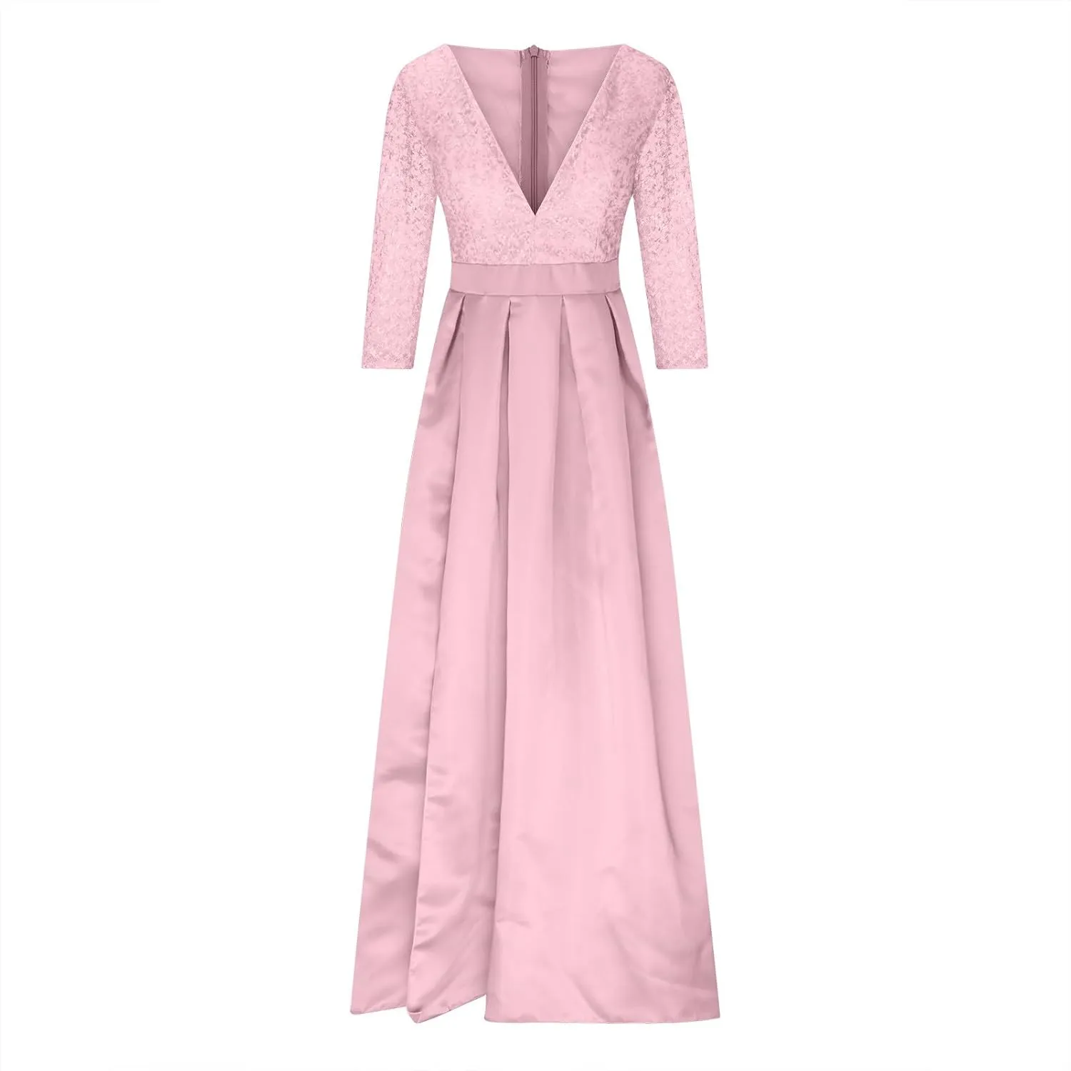 Women's Sequin Dress with Big Hem High Cut Slits Sparkly V-Neck Empire Waist Dress Long Sleeve Comfy Flowy Maxi Dress