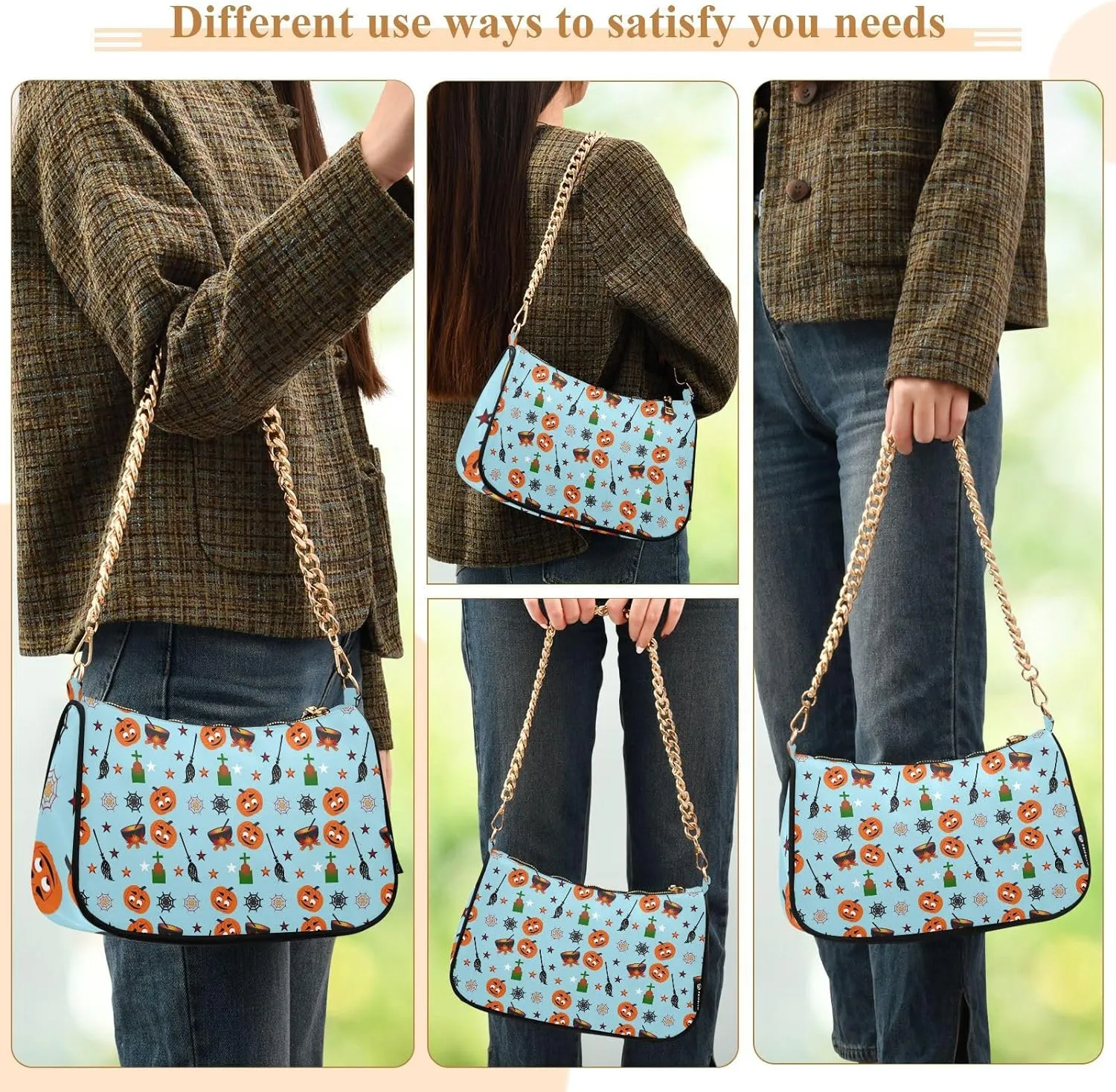Women's Shoulder Handbags Purses and Handbags Multi-Functional Torte Design, Easy to Match with Daily Styling Multicolor 1