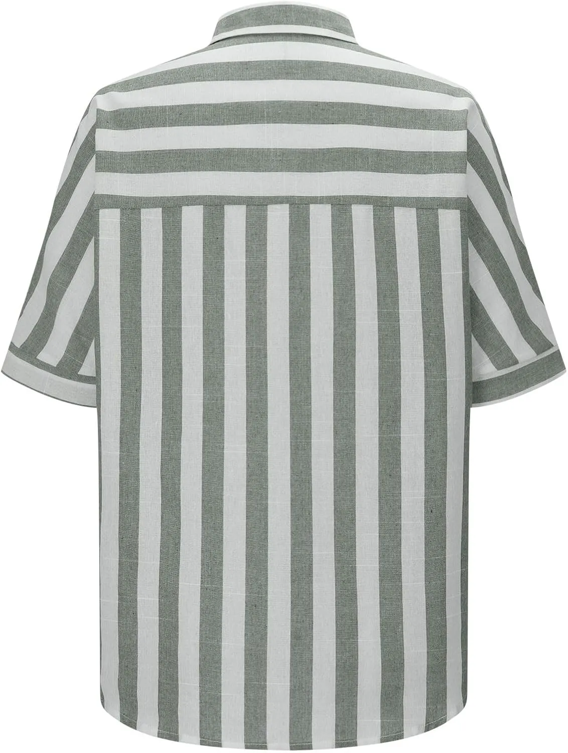 Womens Striped Button Down Shirts Cotton Linen Tunic Tops Short Sleeve Summer Blouses Beach Fashion Clothing 2025