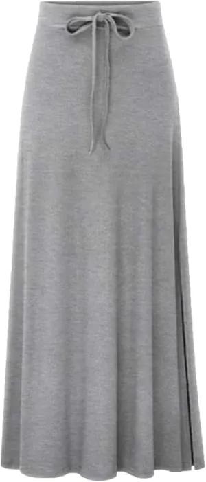 Women's Stylish Comfy Fold-Over Flare Maxi Skirt Beach Long Maxi Skirt Ruched Split High Waist Bodycon Skirt