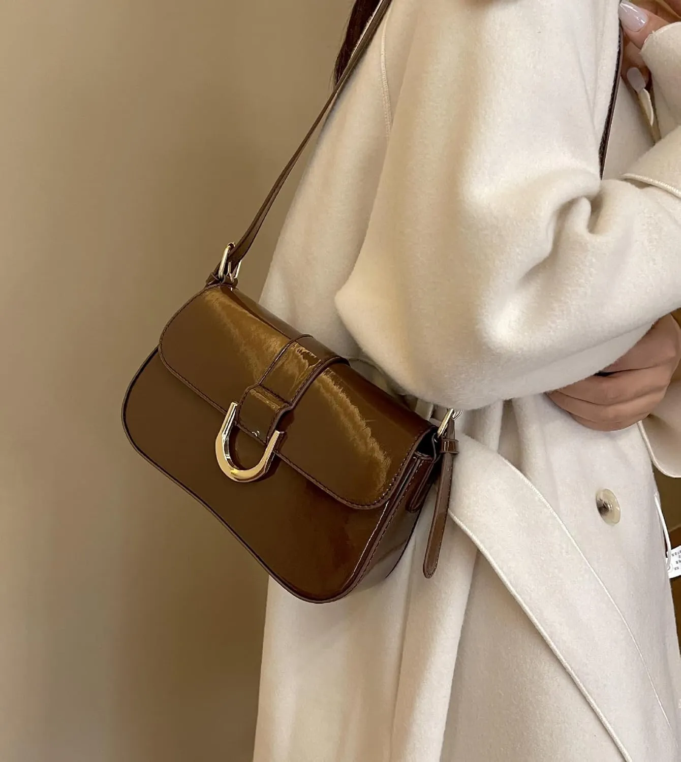 Women's Underarm Shoulder Bags Faux Leather Tote Bag Clutch Trendy Purses Handbag Vintage Evening Bag Shoulder Totes