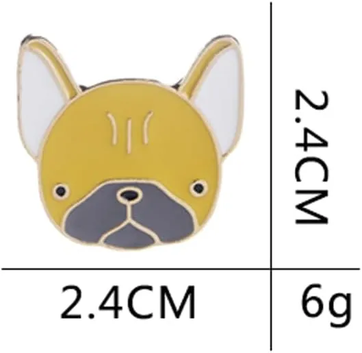 Yellow Dog Brooch Artist Shiny Jewelry Art Student Graduation Souvenir Brooch Drip Oil Painted Enamel Pin Suitable for Hat Jacket Canvas Bag
