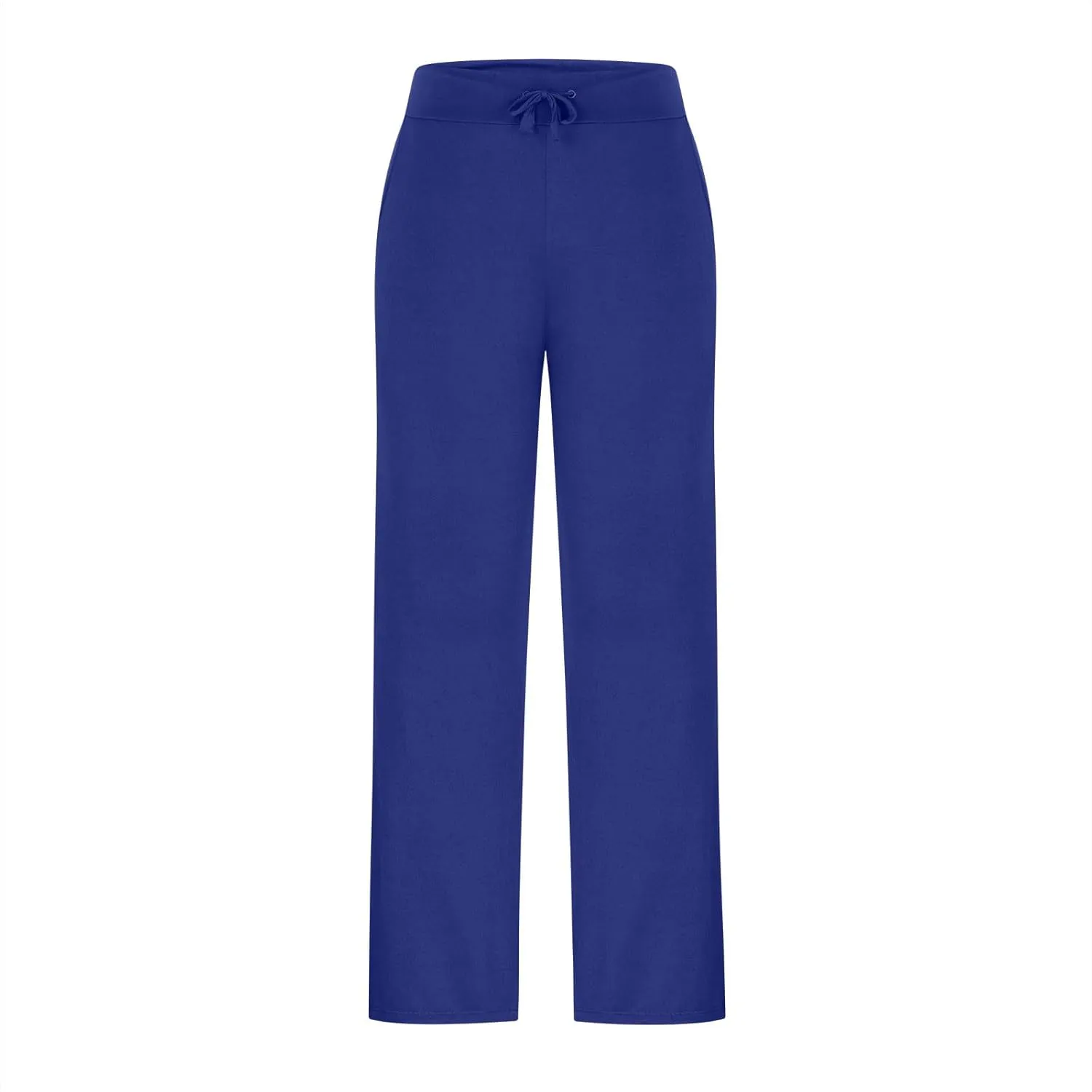Yoga Pants for Women Summer High Waist Stretch Drawstring Side Slit Trouser Casual Fashion Loose Comfy Workout Pant
