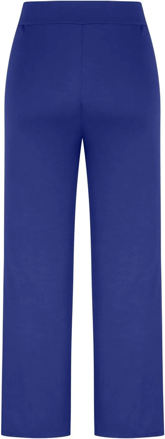 Yoga Pants for Women Summer High Waist Stretch Drawstring Side Slit Trouser Casual Fashion Loose Comfy Workout Pant