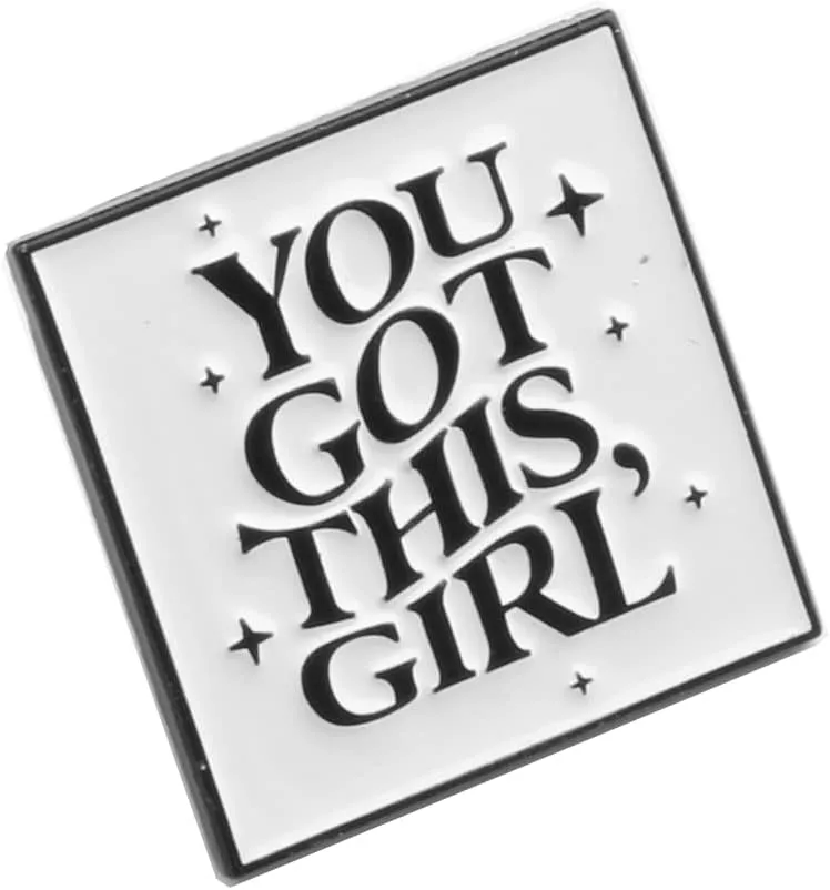 You Got This Enamel Backpack Lapel Pin Inspirational Gift White