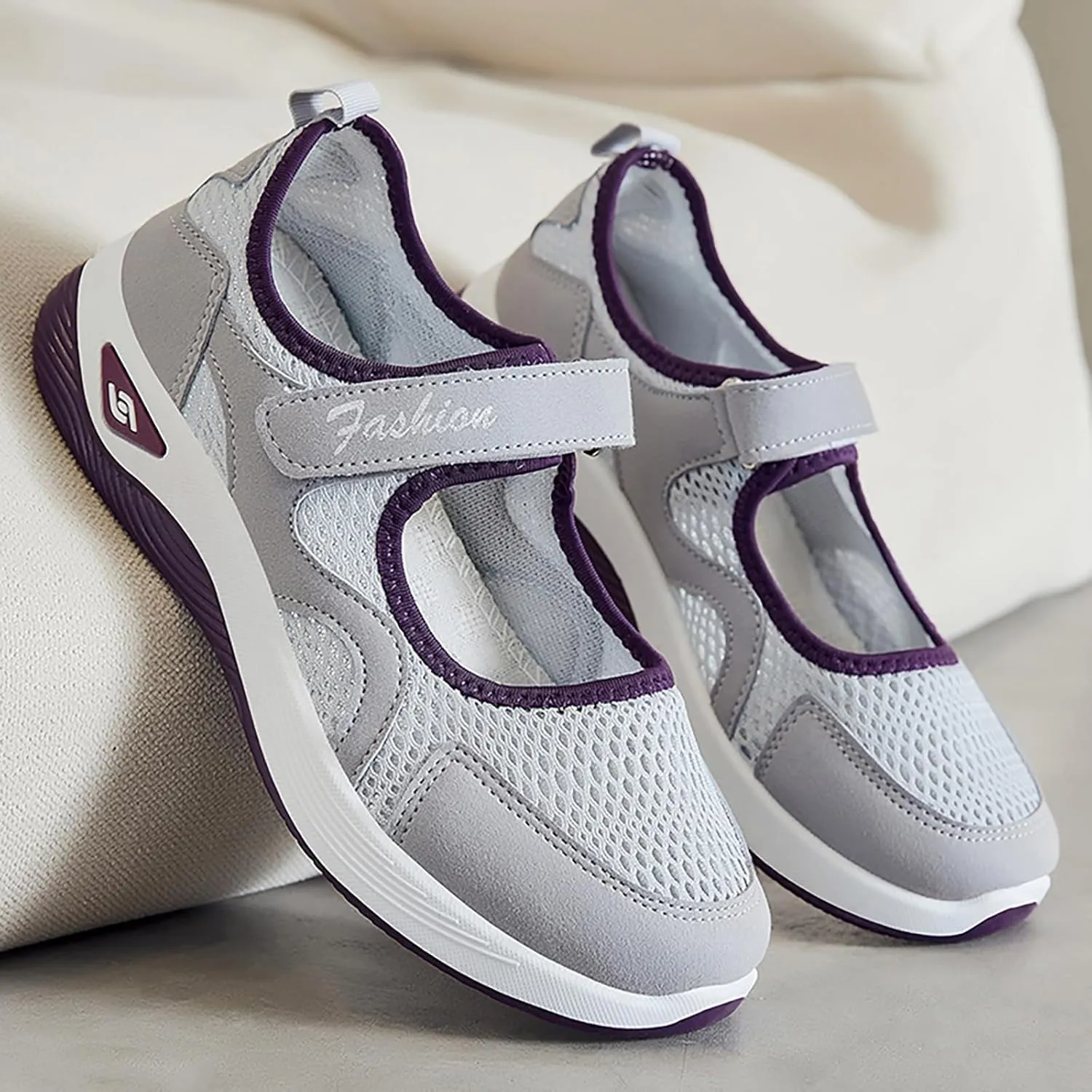 ZWRXW Diabetic Shoes for Women Arch Support Orthopedic Sneakers Comfortable Working Nurse Shoe Non Slip Adjustable Breathable Walking Shoes for Flat Feet Heel Pain Relief,Plantar Fasciitis
